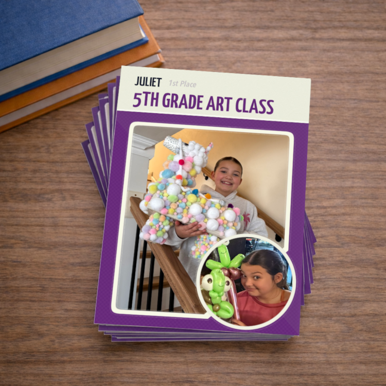 Kid award trading card