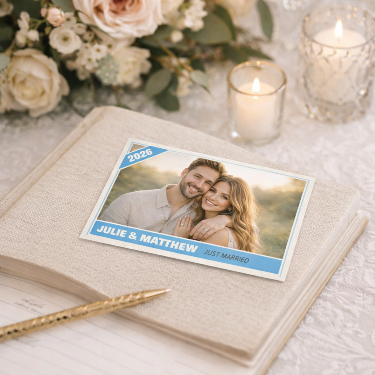 Wedding gift trading card